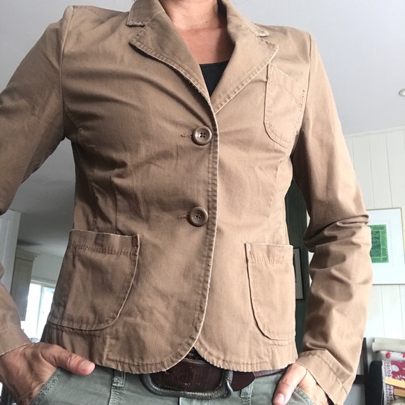 Aeropostale cotton brown blazer medium - Picture 13 of 16
